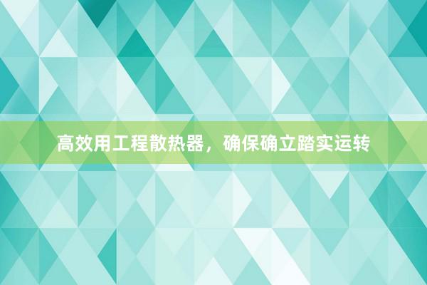 高效用工程散热器，确保确立踏实运转